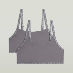 Strappy Bralette 2-Pack - Grey - Women, Underwear, G-Star RAW catalog