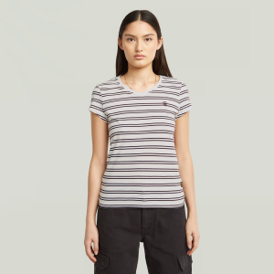 Stripe Eyben Slim V T-Shirt 2.0 - Multi color - Women, T-Shirts, G-Star RAW catalog