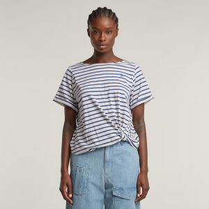 Striped Knot Top - Multi color - Women, T-Shirts, G-Star RAW catalog