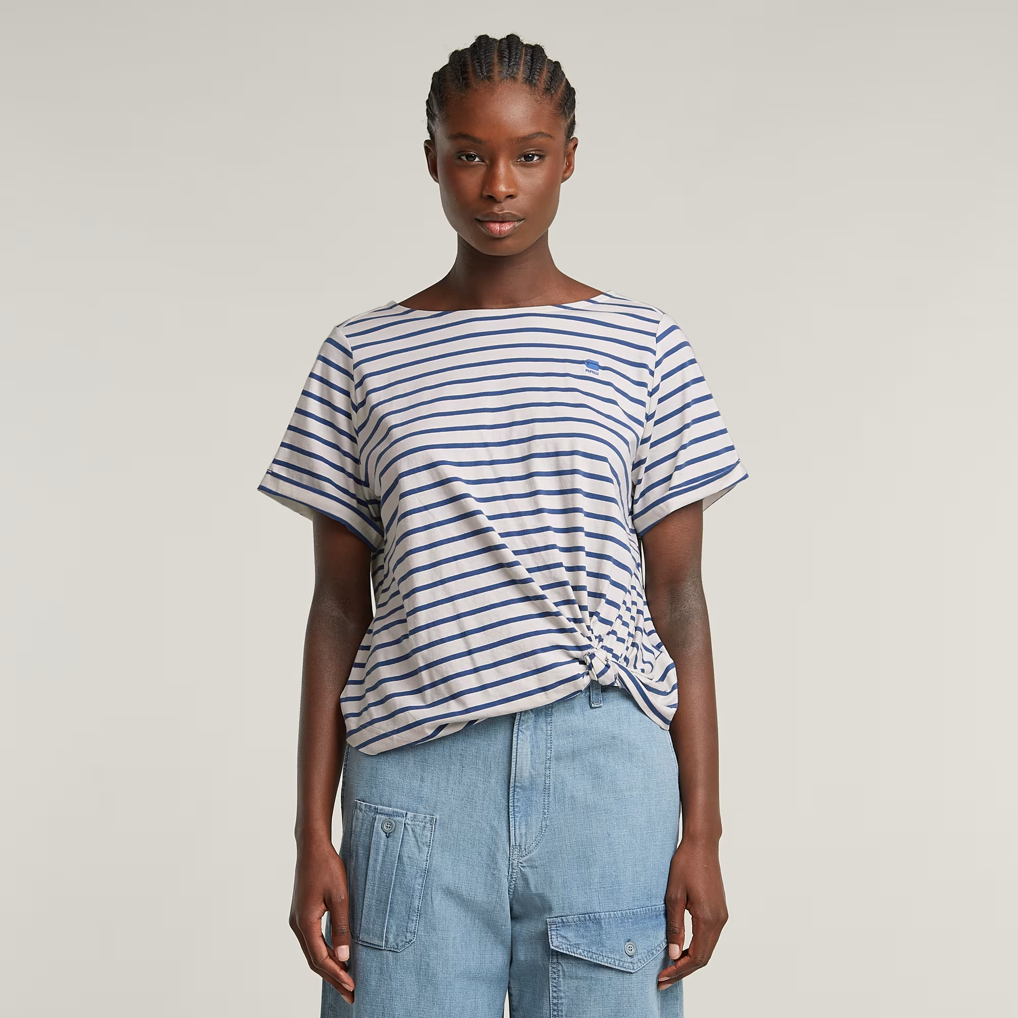 Striped Knot Top - Multi color - Women, T-Shirts, G-Star RAW catalog