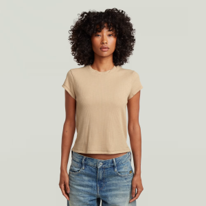 Structured Baby T-Shirt - Beige - Women, T-Shirts, G-Star RAW catalog