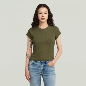 Structured Baby T-Shirt - Green - Women, T-Shirts, G-Star RAW catalog