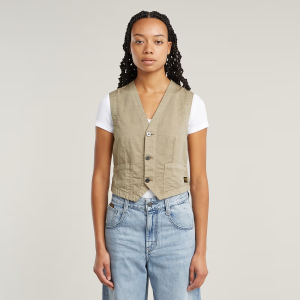 Summer Vest - Beige - Women, Jackets and Blazers, G-Star RAW catalog