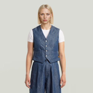 Summer Vest - Dark blue - Women, Jackets and Blazers, G-Star RAW catalog
