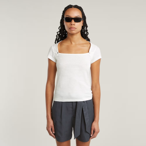 Sweet Heart Slim Top - White - Women, T-Shirts, G-Star RAW catalog