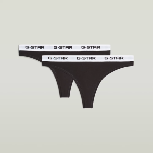 Thong Brief 2-Pack - Black - Women, Underwear, G-Star RAW catalog