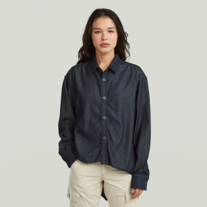 Tucked in Relaxed Shirt - Dark blue - Women, Shirts, G-Star RAW catalog