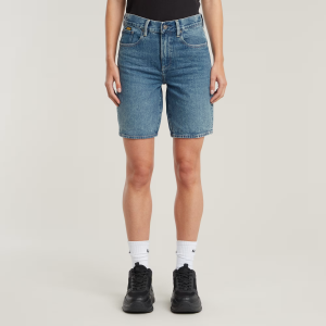 Viktoria Bermuda High Waist Shorts - Medium blue - Women, Shorts, G-Star RAW catalog