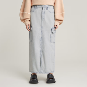 Viktoria Long Cargo Skirt - Light blue - Women, Skirts, G-Star RAW catalog