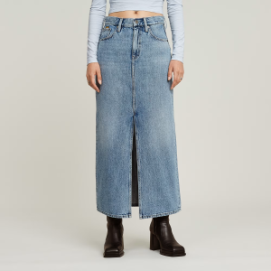 Viktoria Long Skirt - Medium blue - Women, Skirts, G-Star RAW catalog