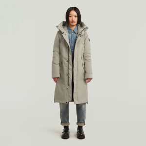 Vodan 2.0 Long Jacket - Beige - Women, Jackets and Blazers, G-Star RAW catalog