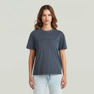 Washed Seam T-Shirt - Dark blue - Women, T-Shirts, G-Star RAW catalog