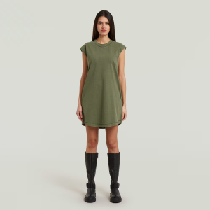 Washed T-Shirt Dress - Green - Women, Dresses, G-Star RAW catalog