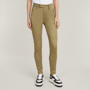 Weld High Skinny Chino - Green - Women, Pants, G-Star RAW catalog