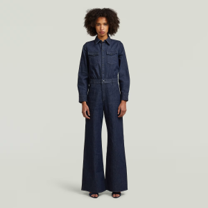 Western Wide Leg Jumpsuit - Dark blue - Women, Jumpsuits-Overalls, G-Star RAW catalog