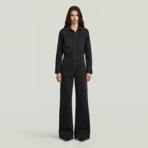Western Wide Leg Jumpsuit - worn in dark sea - Women, Jumpsuits-Overalls, G-Star RAW catalog