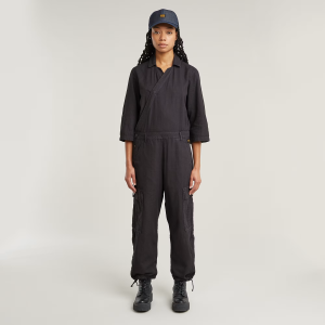 Wrap Jumpsuit - Grey - Women, Jumpsuits-Overalls, G-Star RAW catalog