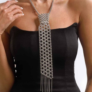 Urban Plain Tie, Other Accs, color:Silver, Stylewe