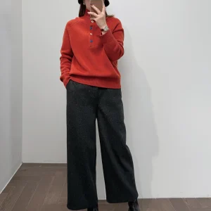Warm Thi Knitted 00% Merino Wool 475g Anti-Pilling Collared Sweater ST Quali 8-Pronged Winter Faion Ladies' Knitwear - AliExpress Sweaters&Jumpers