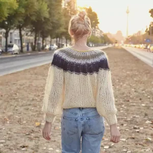 Spring New Loose Fashion Versatile Gradient Color Pullover Mohair Sweater Private Customized Knitted Pullover for Women - AliExpress Sweaters&Jumpers