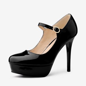 Platform Ankle Strap Stiletto Heel Dress Shoes Mary Jane Pumps Black/6 - Allegra K catalog