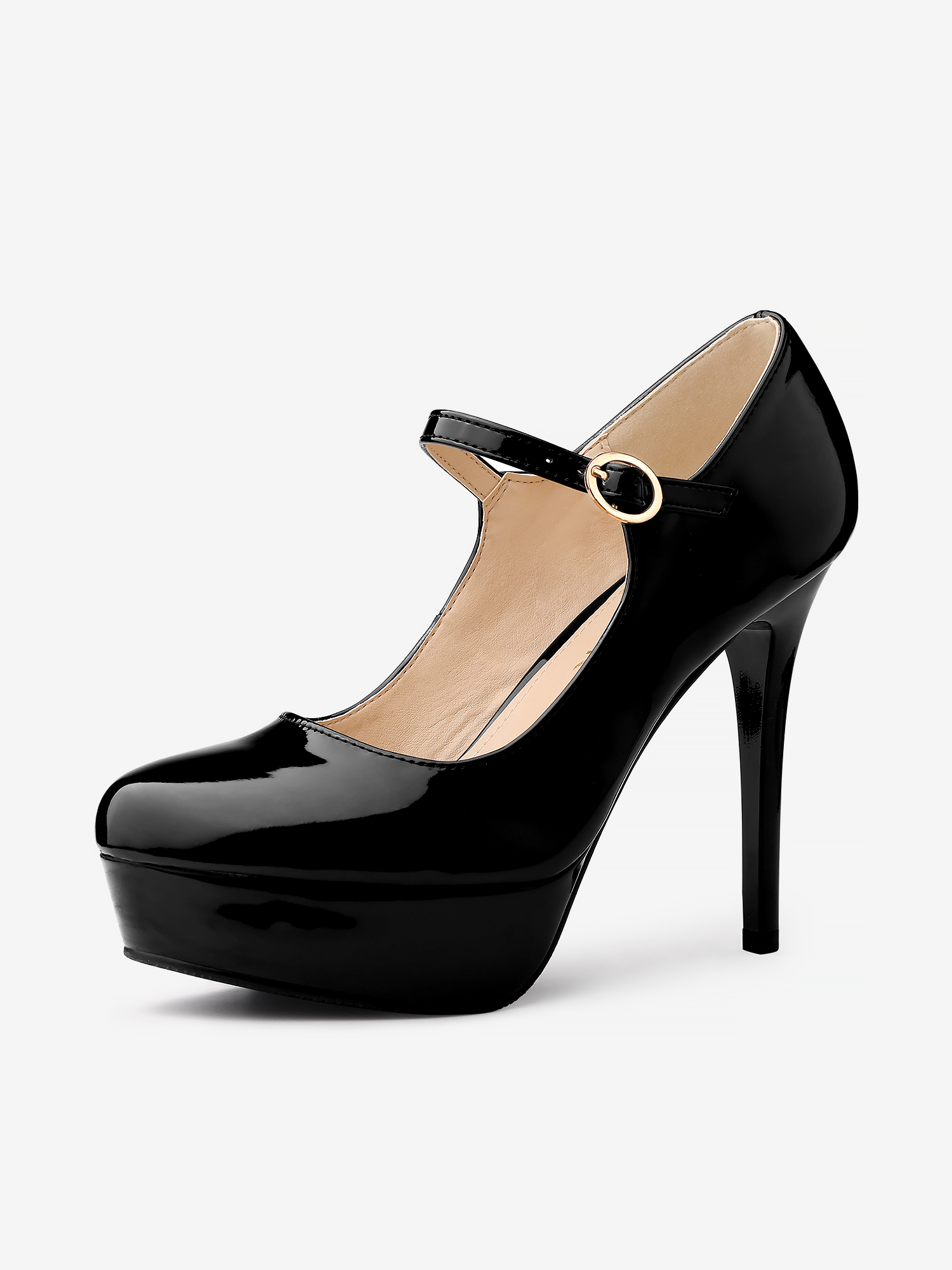 Platform Ankle Strap Stiletto Heel Dress Shoes Mary Jane Pumps Black/7 - Allegra K catalog