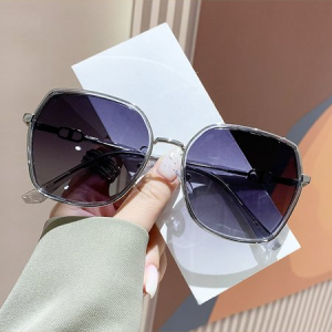 Casual Color Block All Season Sunglasses, Sunglasses, color:Gray|size:One-size, Stylewe
