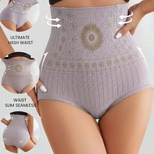 3 Pieces High-Waisted Stretchy Waist-Shaping Butt Lifting Panties Light Purple/M - Allegra K catalog