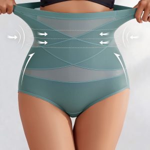 3 Pieces High-Waisted Shaping Butt-Lifting Underwear Panties Green/M - Allegra K catalog