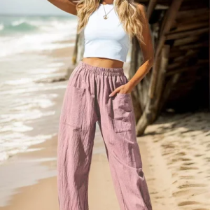 Women Plain Long Pants Casual Spring/Fall Trousers, Pants, color:Pink|size:XXL, catalog Noracora shop