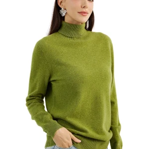 Women's 100% Cashmere Sweater Turtleneck Long Sleeve Warm Soft 2024 Fall Winter Clothing New Knit Pullover Knitwear Knitted Tops - AliExpress Sweaters&Jumpers
