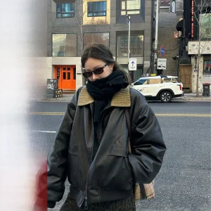 D YANGJUN Women's Knitted Loose Warm Coat Collar Flip Winter New Sle Casual Nylon Polyester Fiber Zipper ort Outerwear - AliExpress Sweaters&Jumpers