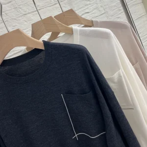 2025 New High Quality Fashion Commuter Round Neck Pocket Sweater For Women - AliExpress Sweaters&Jumpers