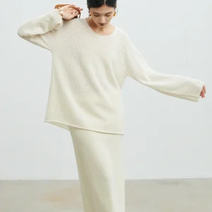 Kiki Camere Knitted Sweater Loose Fit Overhead Particle Design Alpaca Wool Women's Faion Casual round Ne Long Sve - AliExpress Sweaters&Jumpers