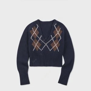RomStudio Classic College Wool Knitted Loose Sweater id Pattern Women's Pullover Knitwear Spring 2026 Faion Inner Wear - AliExpress Sweaters&Jumpers