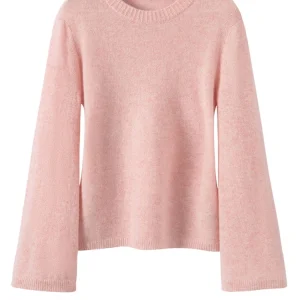 ADDONEE Women 100% Cashmere Sweater O-neck Pullover Flare Sleeves Autumn Winter Basic Soft Cashmere Knitwear Luxury Grace Tops - AliExpress Sweaters&Jumpers
