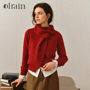 OLrain Women's French Cardigan 2026 Autumn New Commute Knitted V-neck Cardigan Simple Scarf Long Sleeve Sweaters O57QZ001305 - AliExpress Sweaters&Jumpers