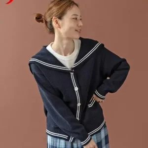 Japanese Style Fashion Sweet Knit Cardigan for Women Sweet Navy Collar Knit Jacket Lady Daily Casual Knit Top Spring and Autumn - AliExpress Sweaters&Jumpers