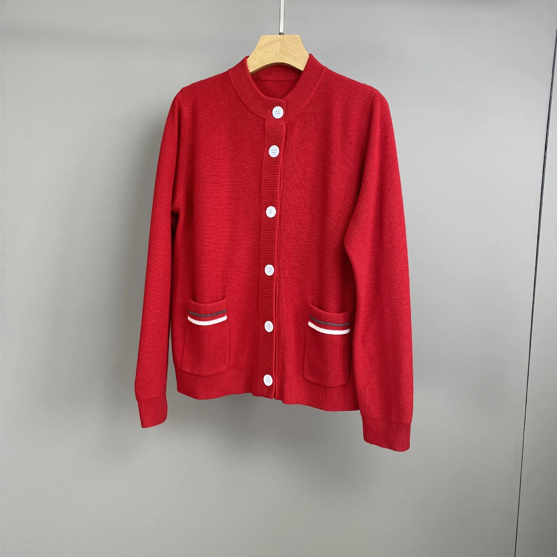 New Early Spring Style Wool Patchwork Chain Pocket Knitted Cardigan For Women, Fashionable And Casual Sweater - AliExpress Sweaters&Jumpers