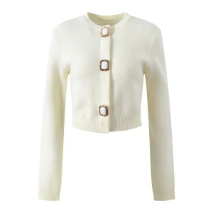 Faionable Slim Fit ort round Ne Sweater Coat Tee Button Design Agel Sle Commute Wind Winter New Arrival Women's ... - AliExpress Sweaters&Jumpers