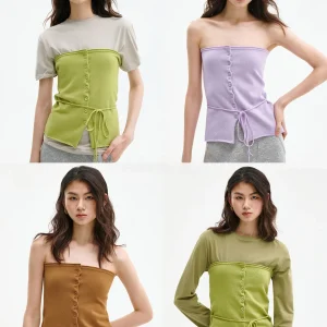 CHANDOOIVY Australian Ultrine Wool Knitted Wrap Chest  Button Door Front Casual Slim Fit Women's Top - AliExpress Sweaters&Jumpers