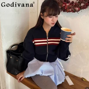 Japanese Sweet Short Knit Cardigan Jacket Spring New 2026 Girls Women's Fashion Letter Embroidery Knitted Coats Lady Sweater - AliExpress Sweaters&Jumpers