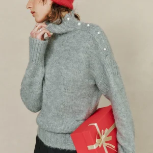 Casual Sle Alpaca Wool Pearl Decorated Loose oulder Drop Long Sve Knitted Sweater Women's Thi Warm Comfortable Knitwear - AliExpress Sweaters&Jumpers