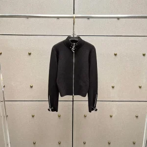 Women's Zipper Knit Cardigan, Stand Collar Long Sleeve Jacket, Fashionable Versatile Jacket Top, Fall/Winter, New Arrival, 2025, - AliExpress Sweaters&Jumpers
