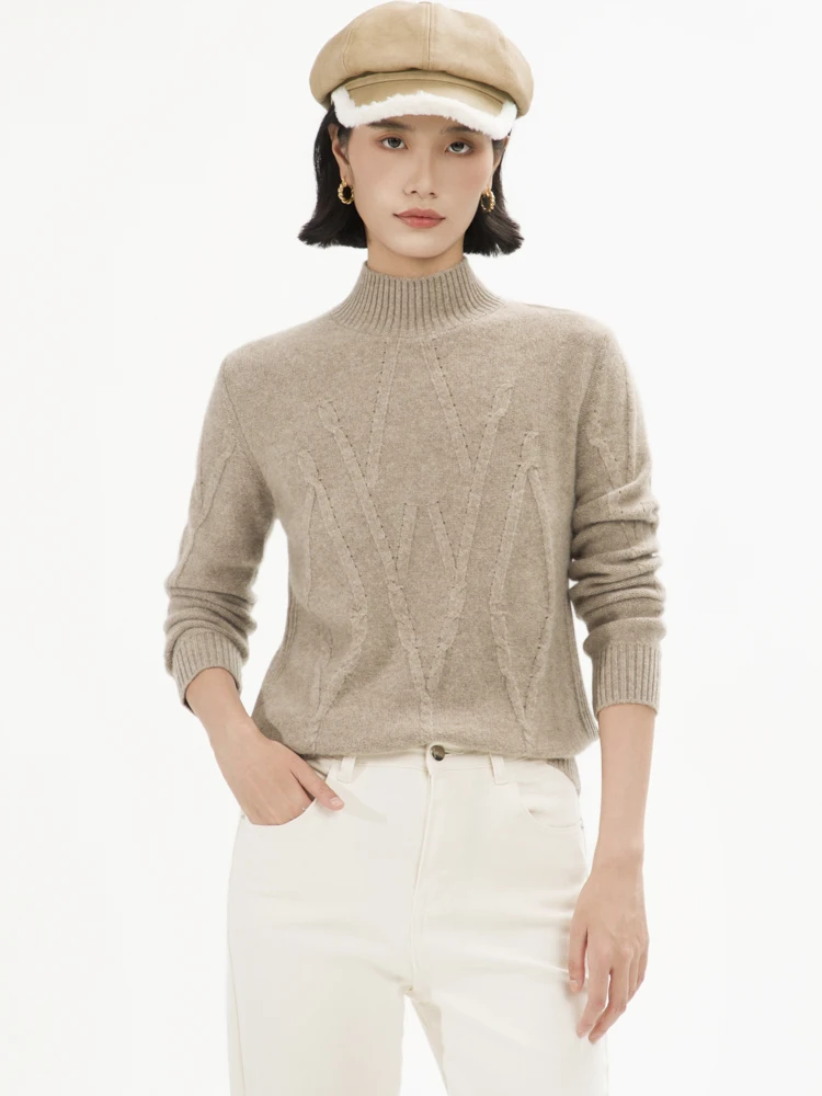 Women Clothing Sweater Turtleneck Long Sleeve Pullover Autumn Winter Knitwear Fashion Good To Wear 100% Cashmere Breathable Tops - AliExpress Sweaters&Jumpers