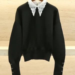 Zhuoya Women's Knitted Lace Top Winter New Sle arp Collar Waist Cinched ort irt Faionable Ele Casual Long Sve - AliExpress Sweaters&Jumpers