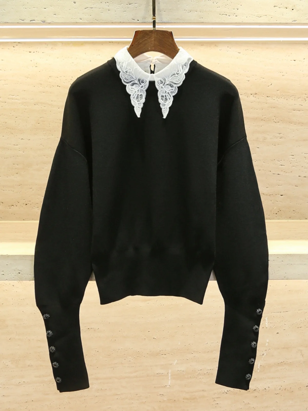 Zhuoya Women's Knitted Lace Top Winter New Sle arp Collar Waist Cinched ort irt Faionable Ele Casual Long Sve - AliExpress Sweaters&Jumpers