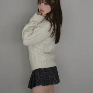 Long Sleeve Sweater Women Autumn Winter Sweet Japanese Style Heart Hollow High Neck Soft Knitted Sweater Fashion Tops - AliExpress Sweaters&Jumpers