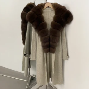 Women's Cardigan Winter Clothes Ladies Pretty Women's Light Sweaters Real Fur with Natural Fur Coat Women Thin Knitwear Long - AliExpress Sweaters&Jumpers