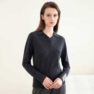 TC-185 Luxury Women's 100% Merino Wool Sweater Fashion Polo Pullover Girls TB Clothes Stylish Girls Clothing - AliExpress Sweaters&Jumpers